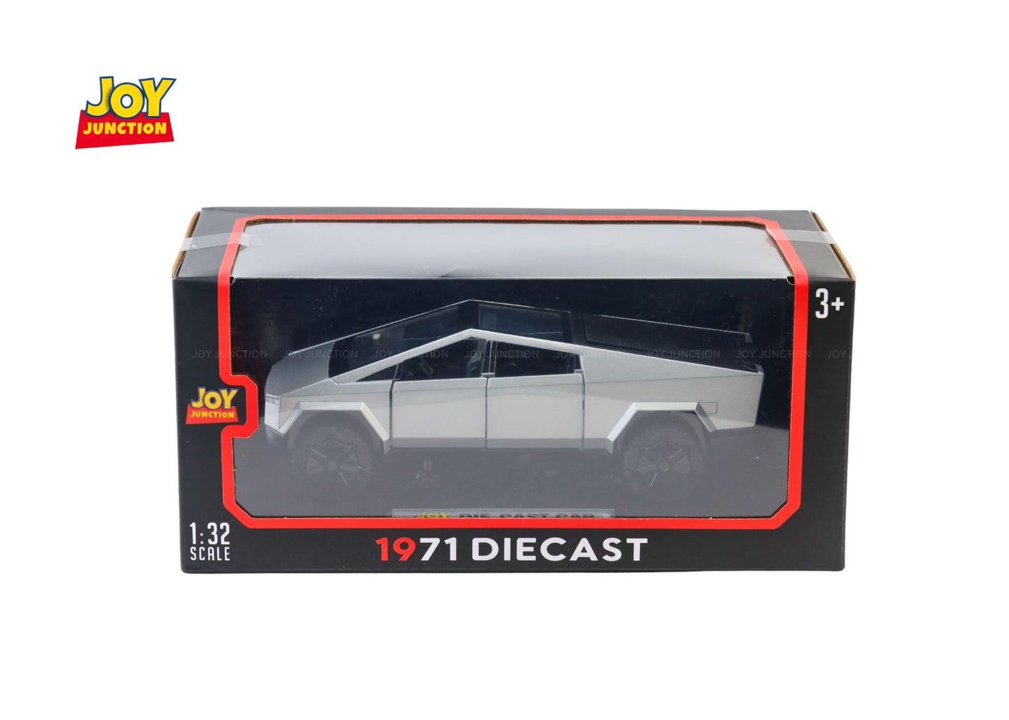 Teslaa Cyber Truck Pickup 1:24 Scale Diecast Car – Alloy Metal Toy with Pull-Back Action, Lights, Music & Openable Doors