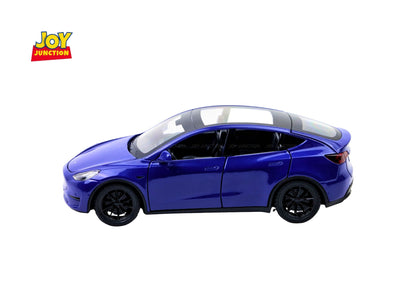 Teslaa Model Y 1:32 Scale Diecast Car – Metal SUV Toy with Lights, Sounds & Pull-Back Action
