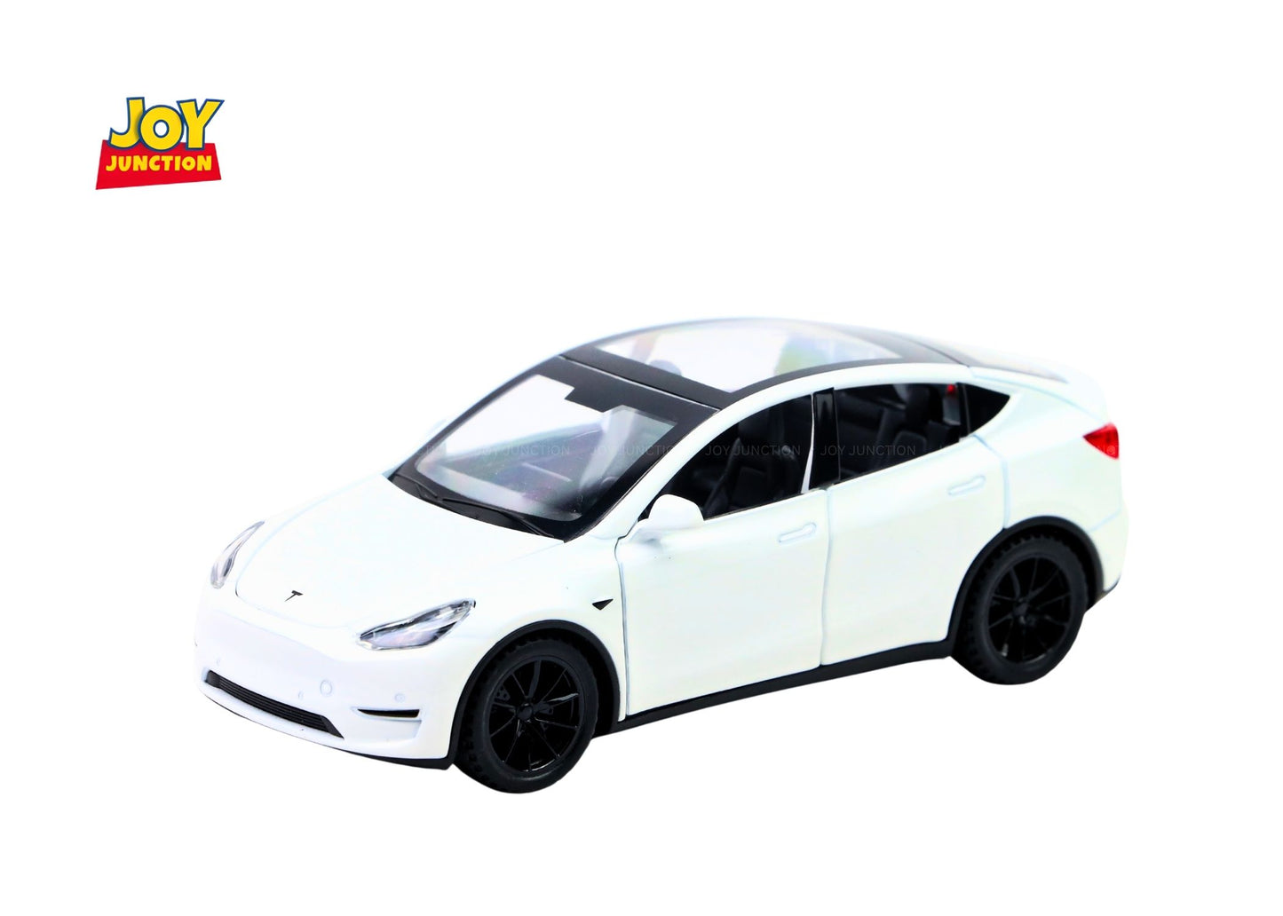 Teslaa Model Y 1:32 Scale Diecast Car – Metal SUV Toy with Lights, Sounds & Pull-Back Action