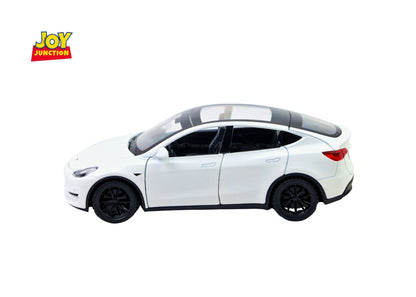 Teslaa Model Y 1:32 Scale Diecast Car – Metal SUV Toy with Lights, Sounds & Pull-Back Action