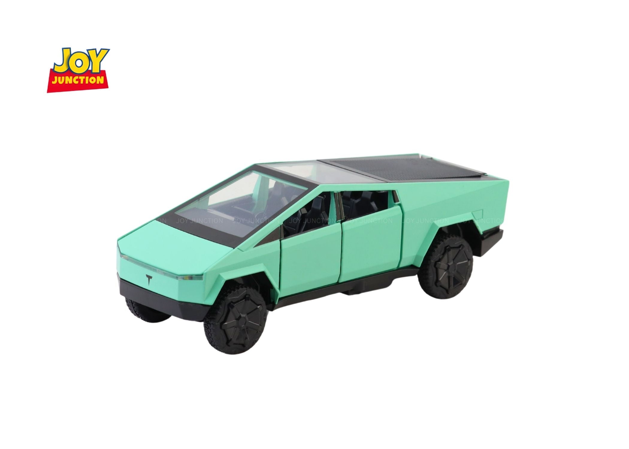 Teslaa Cyber Truck Pickup 1:24 Scale Diecast Car – Alloy Metal Toy with Pull-Back Action, Lights, Music & Openable Doors