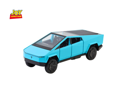Teslaa Cyber Truck Pickup 1:24 Scale Diecast Car – Alloy Metal Toy with Pull-Back Action, Lights, Music & Openable Doors