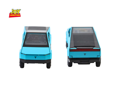 Teslaa Cyber Truck Pickup 1:24 Scale Diecast Car – Alloy Metal Toy with Pull-Back Action, Lights, Music & Openable Doors