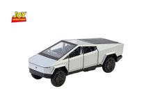 Teslaa Cyber Truck Pickup 1:24 Scale Diecast Car – Alloy Metal Toy with Pull-Back Action, Lights, Music & Openable Doors