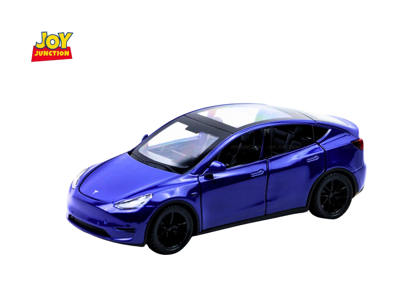 Teslaa Model Y 1:32 Scale Diecast Car – Metal SUV Toy with Lights, Sounds & Pull-Back Action