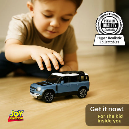 Land Roverr Defenderr 1:32 Scale Diecast Pull Back Toy Car with Openable Doors, Lights & Engine Sound
