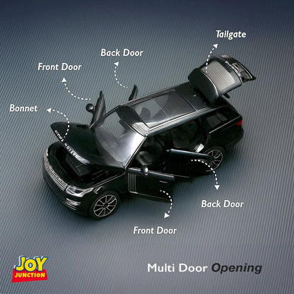 Range Roverr Defenderr 1:32 Scale Diecast Pull Back Toy Car with Lights, Engine Sound & Openable Doors