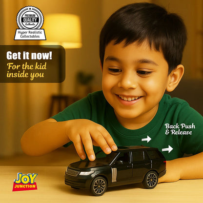 Range Roverr Defenderr 1:32 Scale Diecast Pull Back Toy Car with Lights, Engine Sound & Openable Doors