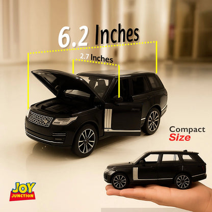 Range Roverr Defenderr 1:32 Scale Diecast Pull Back Toy Car with Lights, Engine Sound & Openable Doors