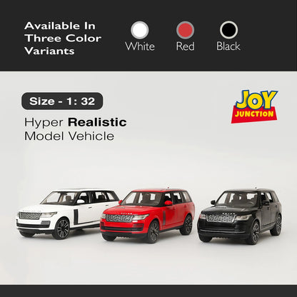 Range Roverr Defenderr 1:32 Scale Diecast Pull Back Toy Car with Lights, Engine Sound & Openable Doors