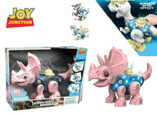 DIY Dinosaur Building Toy with Lights & Sound – Take Apart Triceratops Construction Set for Kids