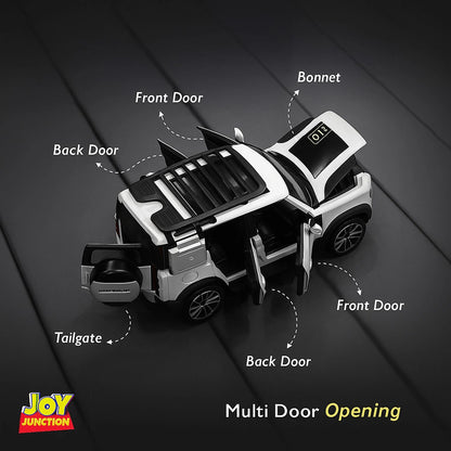 Land Roverr Defenderr 1:32 Scale Diecast Pull Back Toy Car with Openable Doors, Lights & Engine Sound