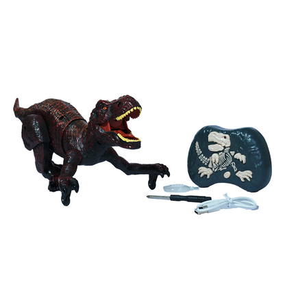 2.4G Remote Control Dinosour T-Rex Toy with Light, Sound & Smoke Effect (Rechargeable Battery)