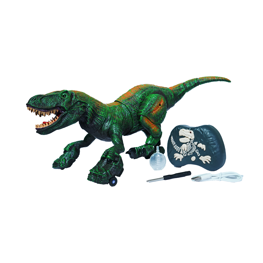 2.4G Remote Control - Big Dinosour T-Rex Toy with Light,Sound & Spray Effect (Rechargeable Battery)