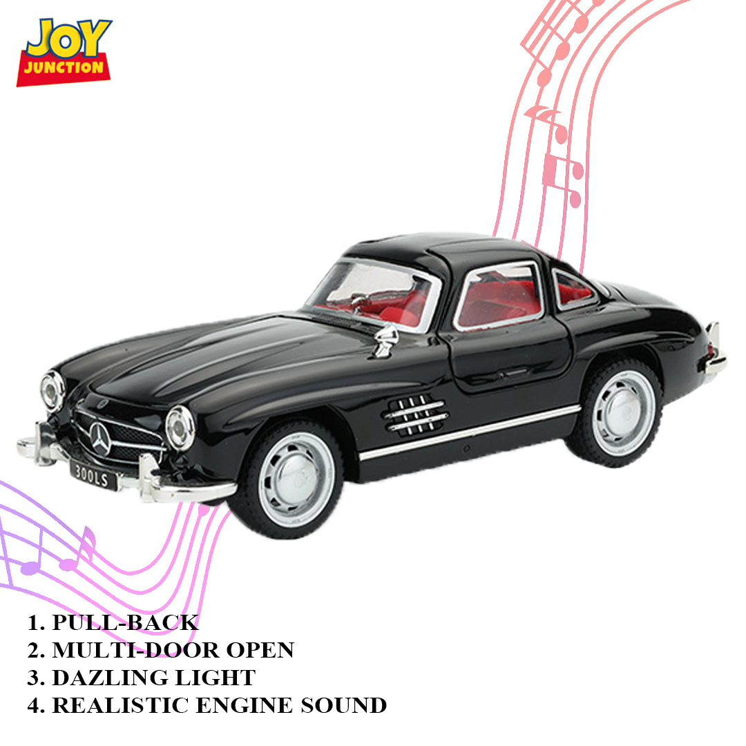Mercedez Benzz 300SL Diecast Car 1:32 Scale – Metal Model with Lights, Sound & Pull-Back Action - Image 5