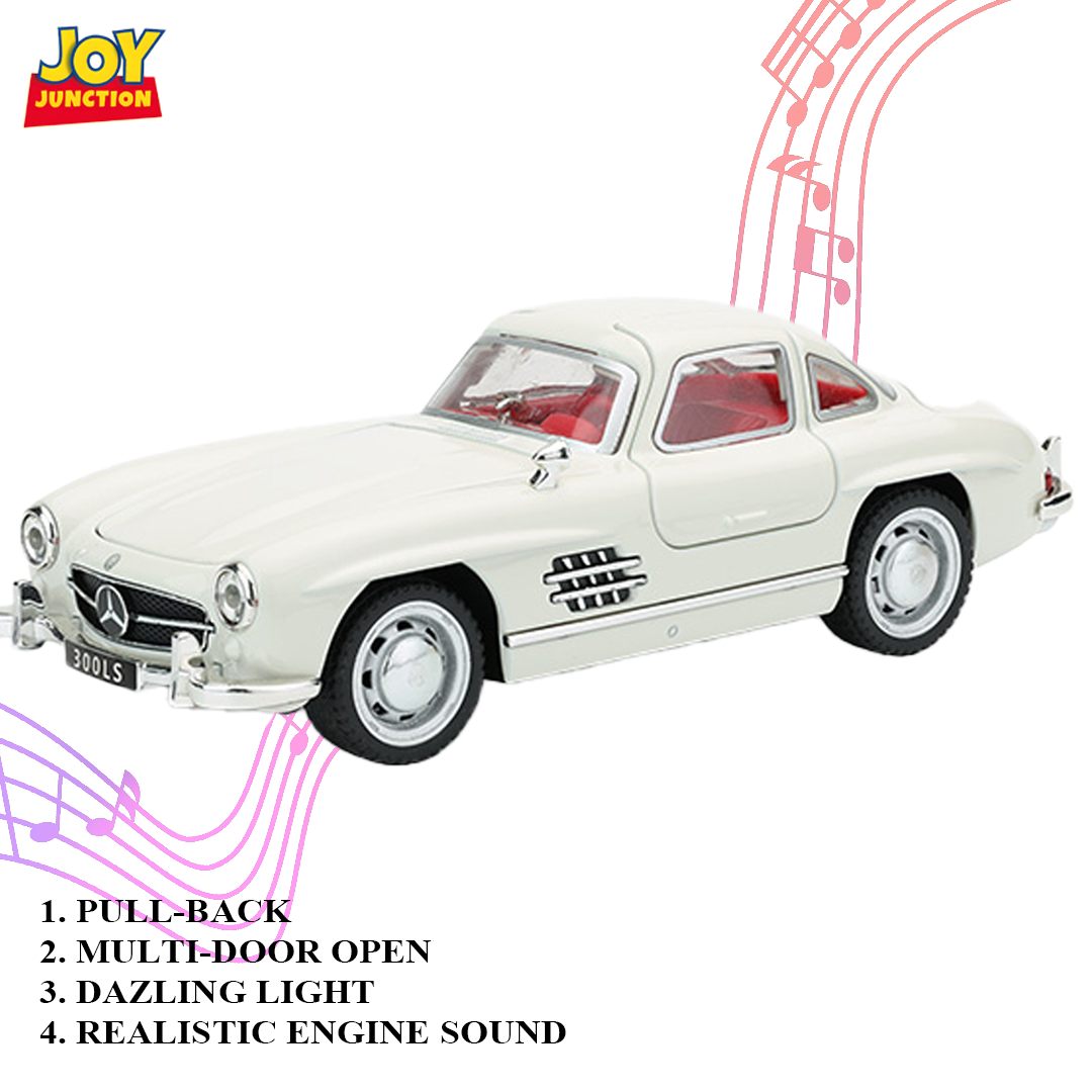 Mercedez Benzz 300SL Diecast Car 1:32 Scale – Metal Model with Lights, Sound & Pull-Back Action - Image 19