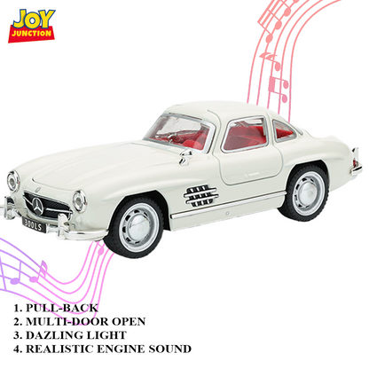Mercedez Benzz 300SL Diecast Car 1:32 Scale – Metal Model with Lights, Sound & Pull-Back Action - Image 19