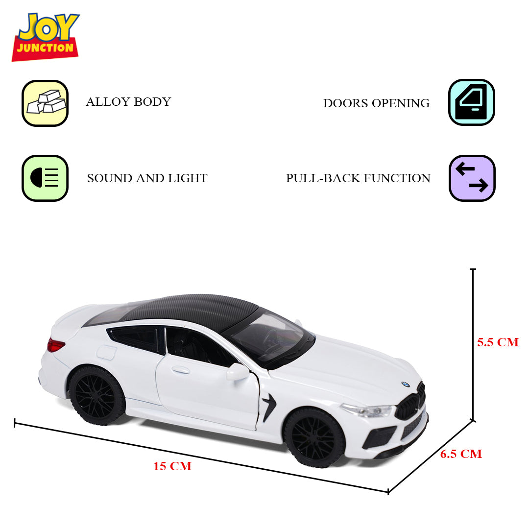 BWM M8 Diecast Car 1:32 Scale – Metal Model with Lights, Sound & Pull-Back Action - Image 13