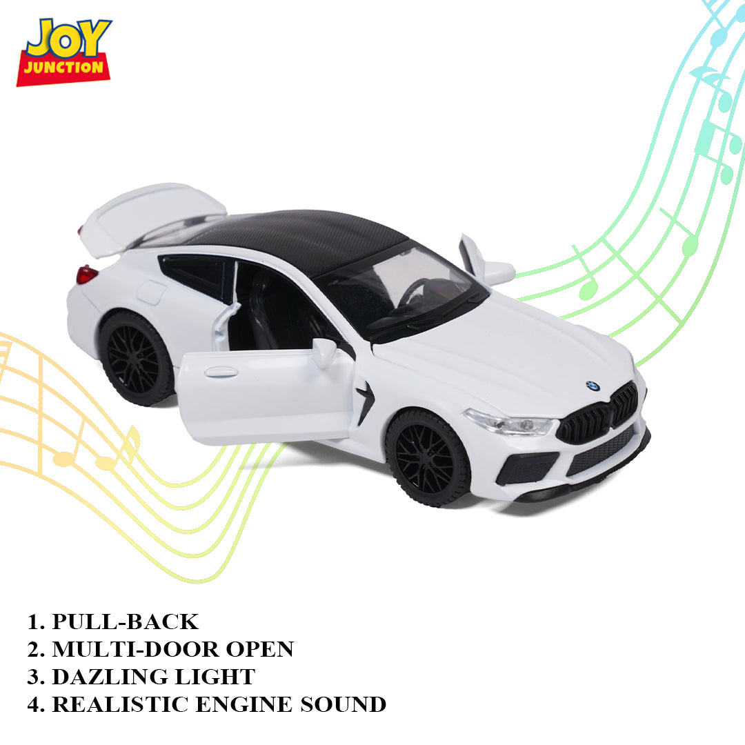 BWM M8 Diecast Car 1:32 Scale – Metal Model with Lights, Sound & Pull-Back Action - Image 14