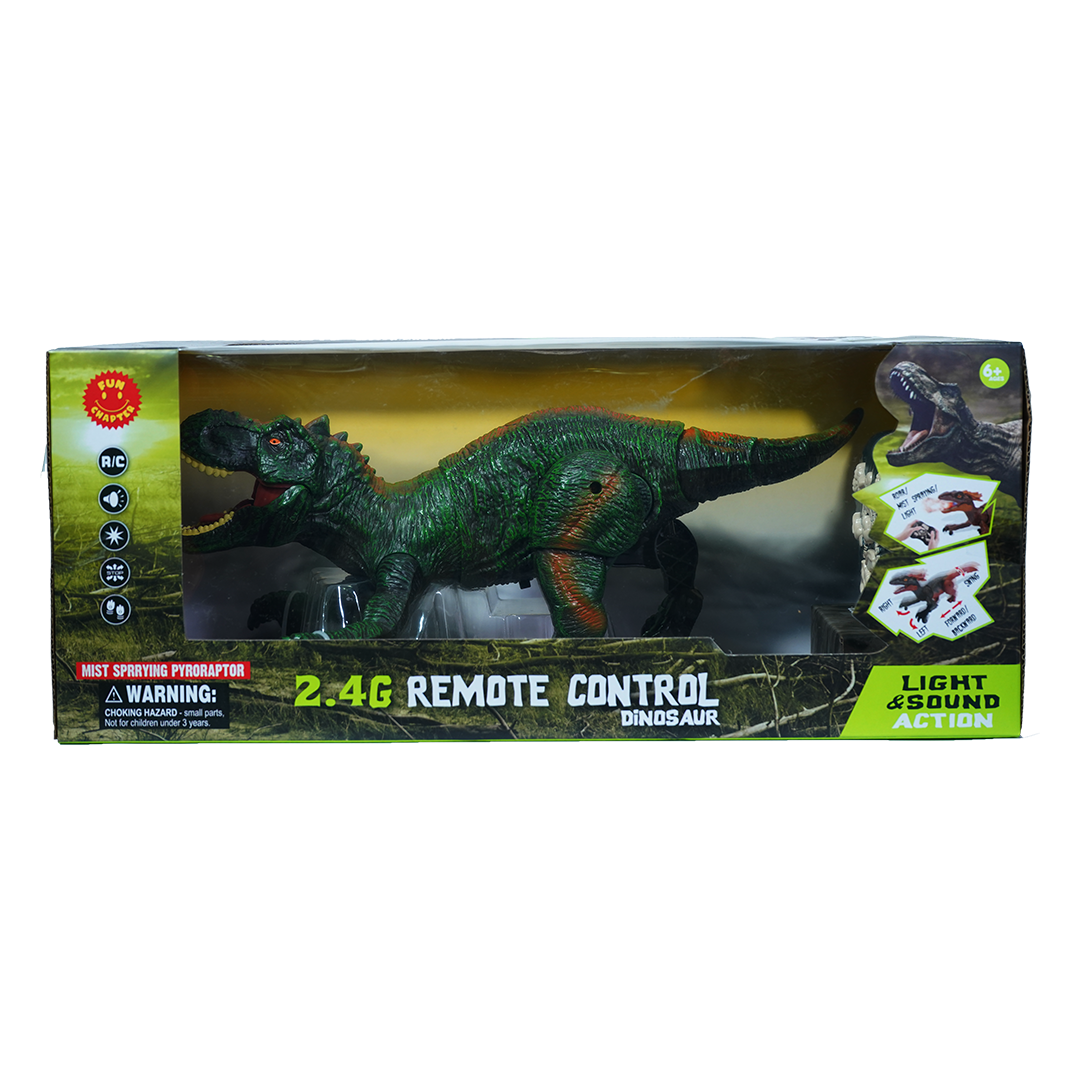 2.4G Remote Control Dinosour T-Rex Toy with Light, Sound & Smoke Effect (Rechargeable Battery)
