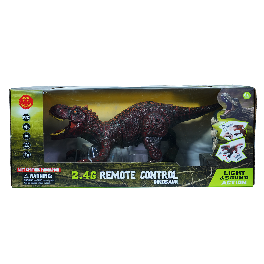 2.4G Remote Control Dinosour T-Rex Toy with Light, Sound & Smoke Effect (Rechargeable Battery)