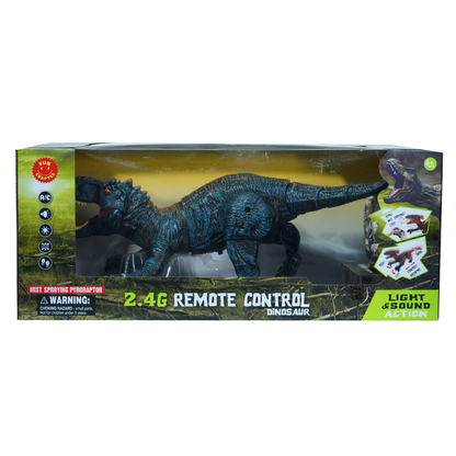 2.4G Remote Control Dinosour T-Rex Toy with Light, Sound & Smoke Effect (Rechargeable Battery)