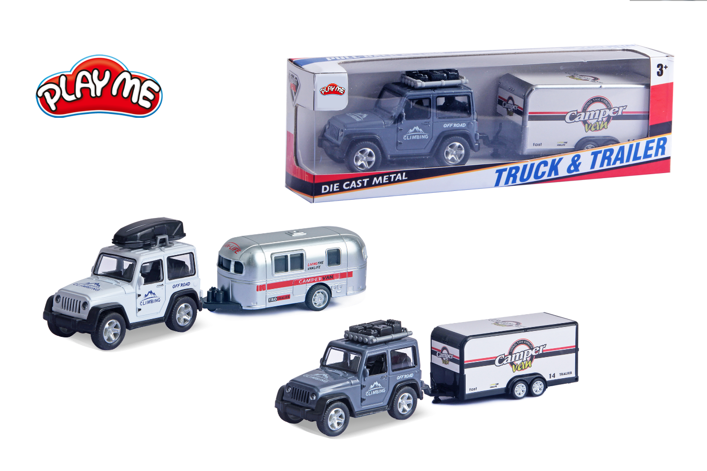 Alloy Die-Cast Tractor Trailer Pull Back Carrier Vehicle Metal Truck with Car Convertable Hood Truck - Image 7