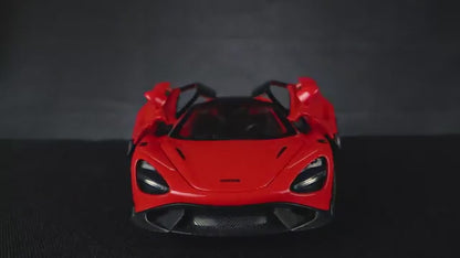 McLaran 765LT 1:32 Scale – Die-cast Metal Pull Back Car with Light, Sound & Openable Doors