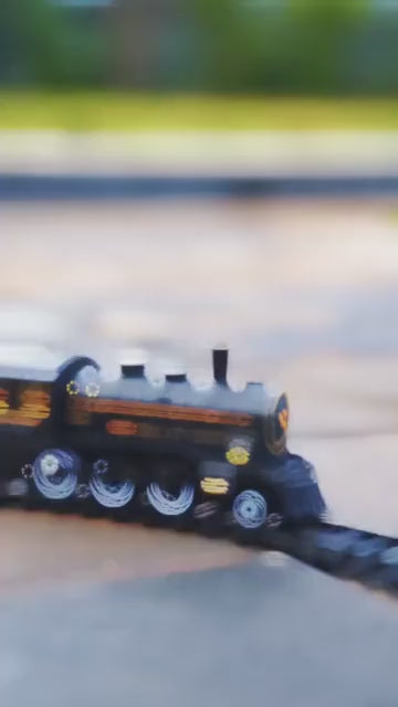 Electric Toy Train Set with Tracks, Steam, Light & Sound – 100 cm Battery Operated Train Toy for Kids