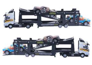 WHITE Die-Cast Transport Series Tractor Trailer - Image 2
