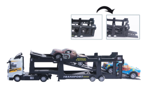 WHITE Die-Cast Transport Series Tractor Trailer - Image 3