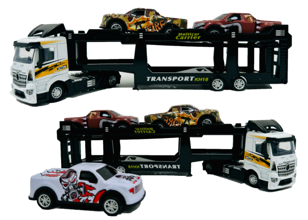 WHITE Die-Cast Transport Series Tractor Trailer