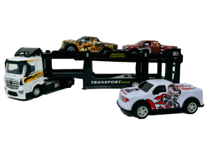 WHITE Die-Cast Transport Series Tractor Trailer - Image 5
