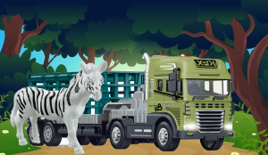 1:24 Scale Rescue Trailer with Zebra - Image 4