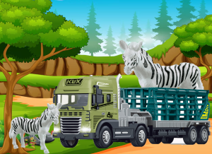 1:24 Scale Rescue Trailer with Zebra - Image 5