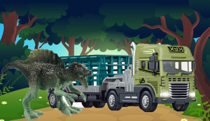 1:24 Scale Rescue Trailer with Spinosaurus Dino - Image 4