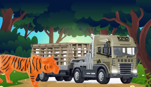 1:24 Scale Rescue Trailer with Tiger - Image 4