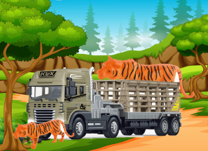1:24 Scale Rescue Trailer with Tiger - Image 5