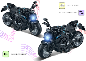 1:12 Scale Classic Motorcycle - Image 4