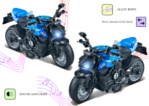 1:12 Scale Classic Motorcycle - Image 3