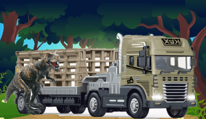1:24 Scale Rescue Trailer with Tyrannosaurus Rex Dino - Image 10
