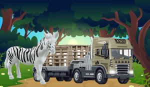 1:24 Scale Rescue Trailer with Zebra - Image 9
