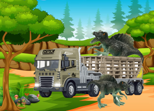 1:24 Scale Rescue Trailer with Spinosaurus Dino - Image 2