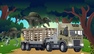 1:24 Scale Rescue Trailer with Spinosaurus Dino - Image 4