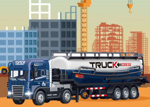1:24 Scale Transporter Series Cement Truck - Image 3