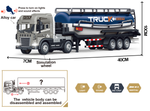 1:24 Scale Transporter Series Cement Truck - Image 5