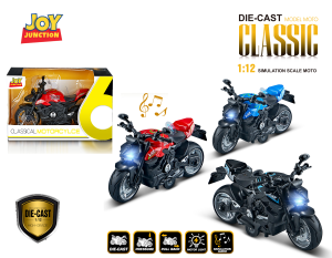1:12 Scale Classic Motorcycle - Image 9